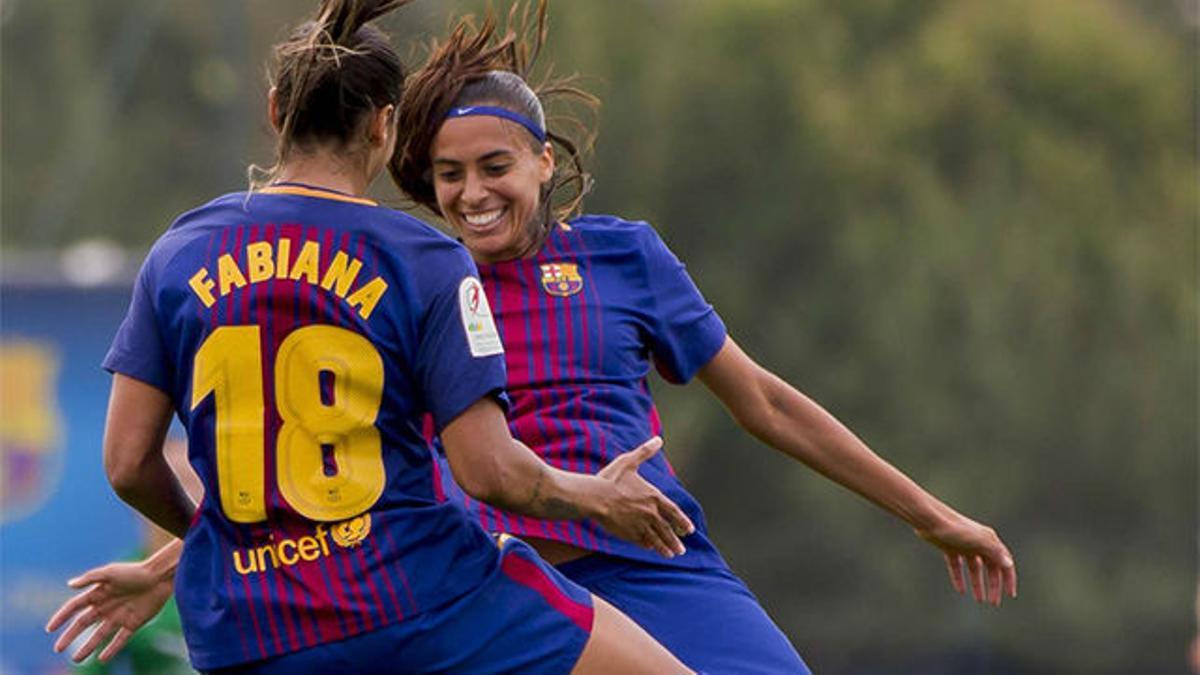 Resumen y goles del FC Barcelona femenino - Santa Teresa (10-0)