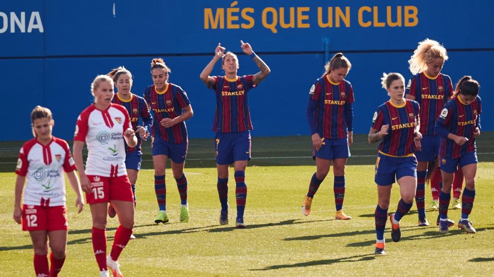 Jenni Hermoso hace historia para el Barça en la goleada al Santa Teresa