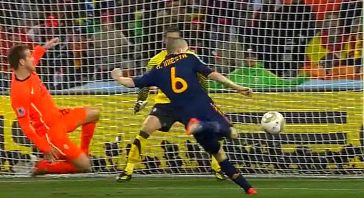 Así vende Iniesta su gol que le dio a España la Copa del Mundo en 2010